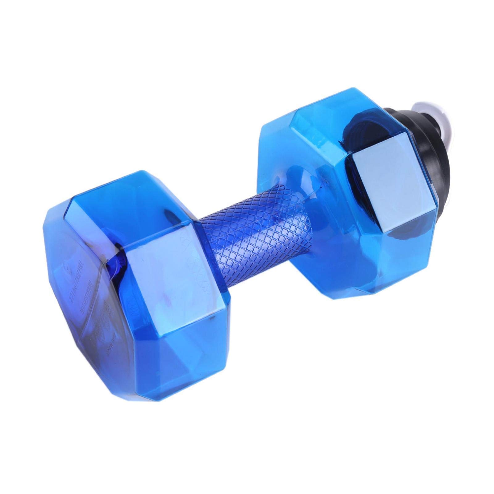 Fydun 2.2L Water Bottle, Dumbbell shape Sport Fitness Drinking Bottle for Home, Office, Gym(Blue)