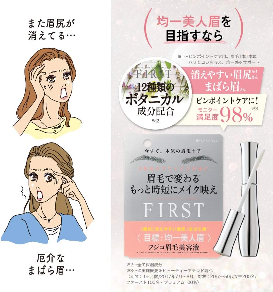 Amazon Fujiko フジコ フジコ 眉毛美容液first 6g クリア Fujiko フジコ まつげ美容液 マスカラ下地 通販