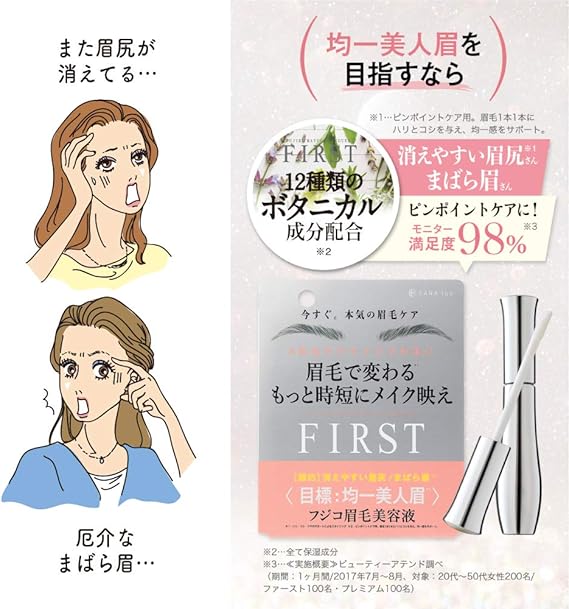 Amazon Fujiko フジコ フジコ 眉毛美容液first 6g クリア Fujiko フジコ まつげ美容液 マスカラ下地 通販