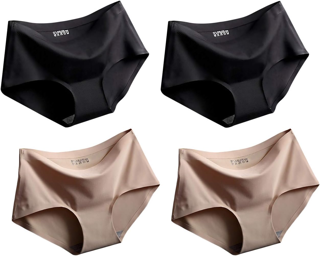 CLOUSPOBriefs for Women, Panties Comfortable Basic Style Women Underwear Seamless Stretch Hipster Knickers