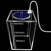 Saricho dosing Container,Aquarium Air Pump Accessories,dosing Pump Liquid containers Liquid srorage Bucket Made of acryli,Reservoir (1.5L/0.4gal Blue lid)