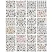 ALLYDREW Halloween Nail Stickers Nail Art Set Ghost Stickers Bat Nail Art (24 sheets)