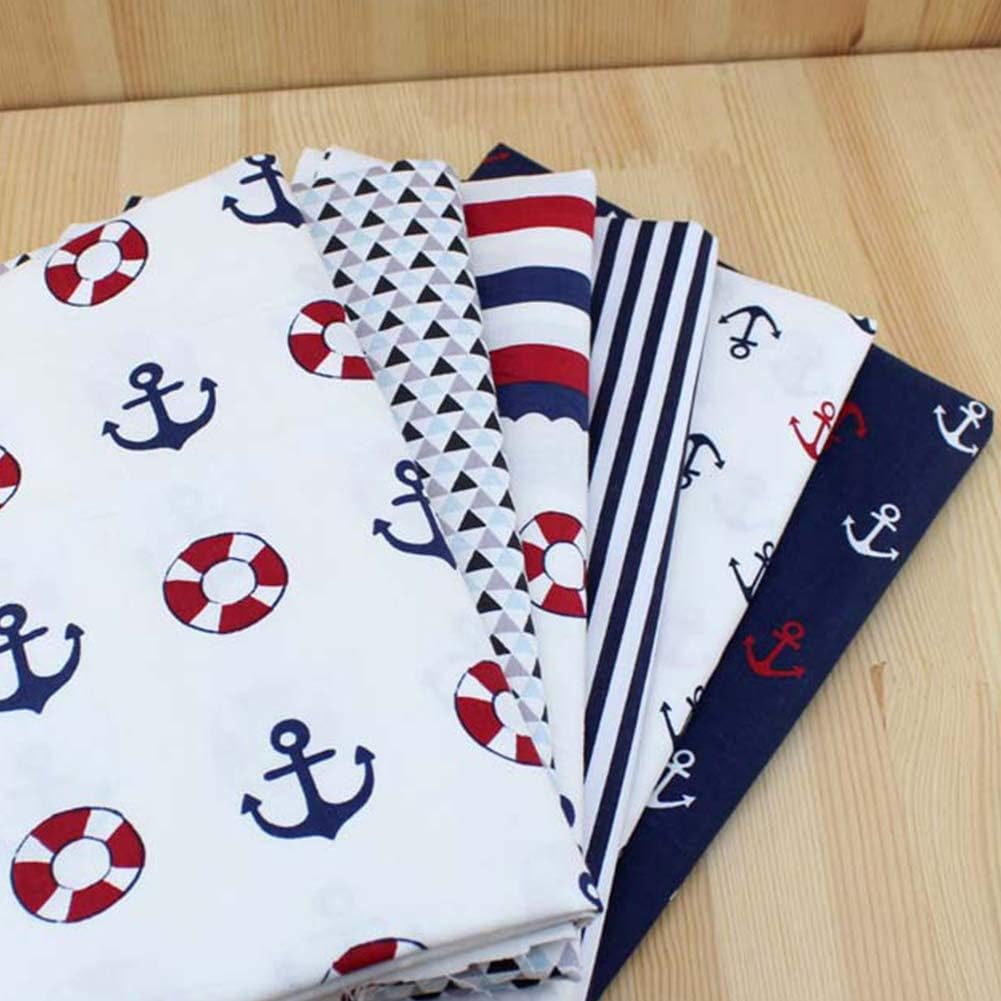 Couture Textiles Coton Style Marin Tissu Couture Patchwork Chiffons A La Mode Tissu Matelasse Peut Etre Utilise Materiaux De Fabrication De Masques Vetements Pour Bebe Tissu Portefeuille 150 X 50 Cm Napravi Rs