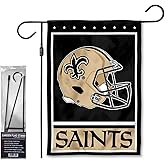 Saints Helmet Garden Flag and Stand Pole Holder Mount