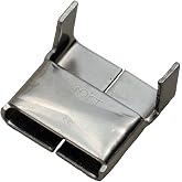 BAND-IT AE4569 316 Stainless Steel Banding Clip, 3/4 in, 100 Count | Marine Splash Zone Use, Single or Double Wrap, Forms Over Contours, For Coated or Uncoated Roll Band