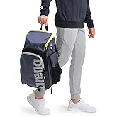 Arena Spiky III Backpack 35 Unisex Travel Gym Rucksack for Men and Women, Training Gear Equipment Bag for Swimmers, 35 Liters