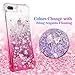 Ruky iPhone 7 Plus Case, iPhone 8 Plus Glitter Case, Gradient Quicksand Series Bling Liquid Floating TPU Bumper Cushion Women Girls Case for iPhone 6 Plus 6s Plus 7 Plus 8 Plus, Gradient Pink