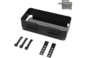 PETKAO P.A.L. Pop and Lock Accessories for Traeger Flatrock Tools, Ironwood XL, Timberline, Timberline XL, Storage Bin & Hooks for Traeger Side Bucket,Z-Grills Pit boss,Traeger Ironwood 885/650,Pro 22/34 SER