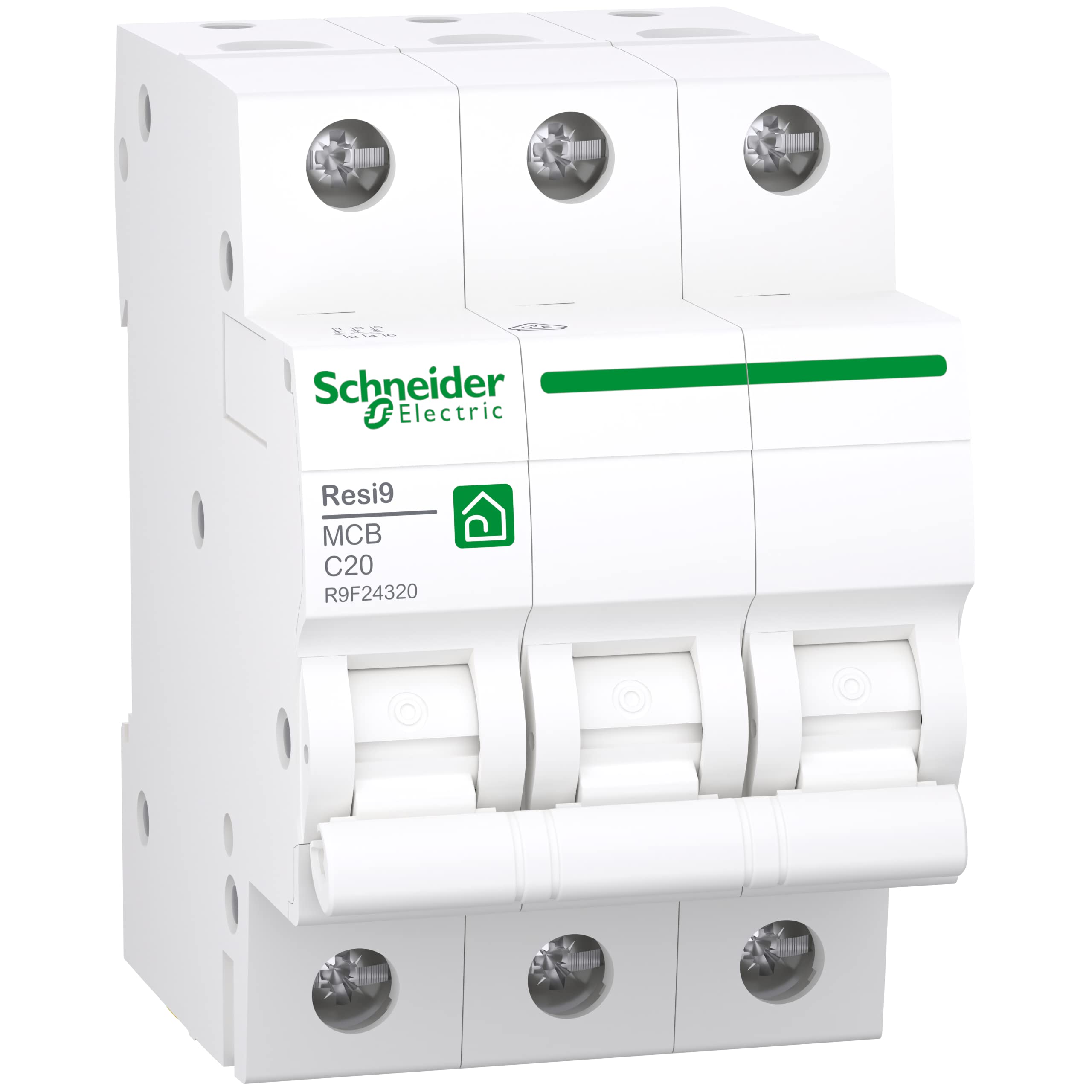 Schneider Electric Circuit Breaker RESI9 3P 20A C 6KA R9F24320
