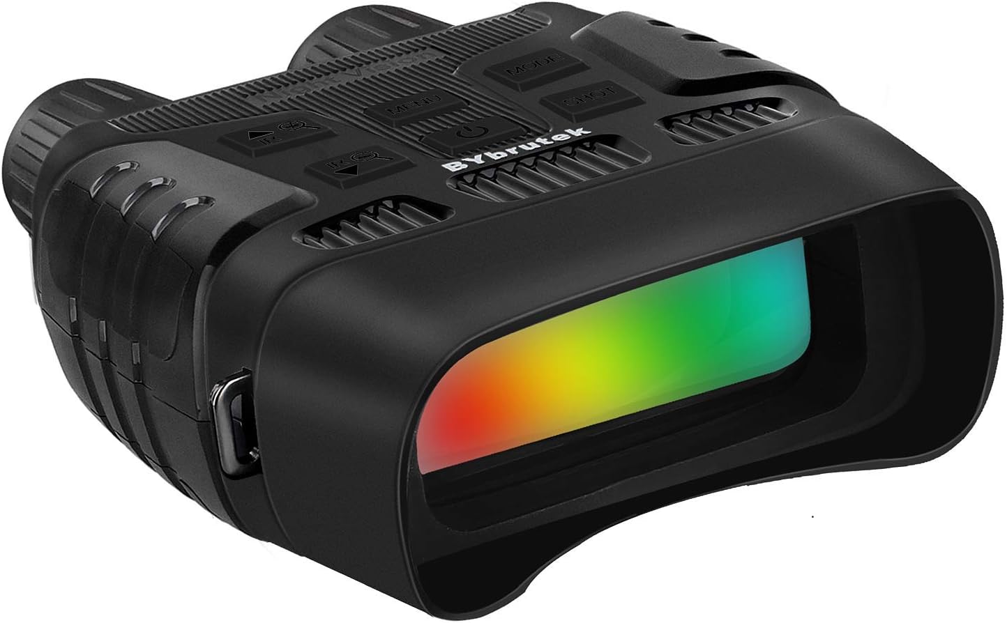 BYbrutek Digital Night Vision Infrared Binocular, up to 984ft Viewing Range in Complete Darkness, 2.31 inch LCD, 1MP Photo/960P Video, 10X Magnification, 4X Zoom