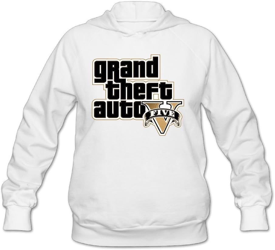 SAMMOI Grand Theft Auto V 3 Men's Cool Hoodie White