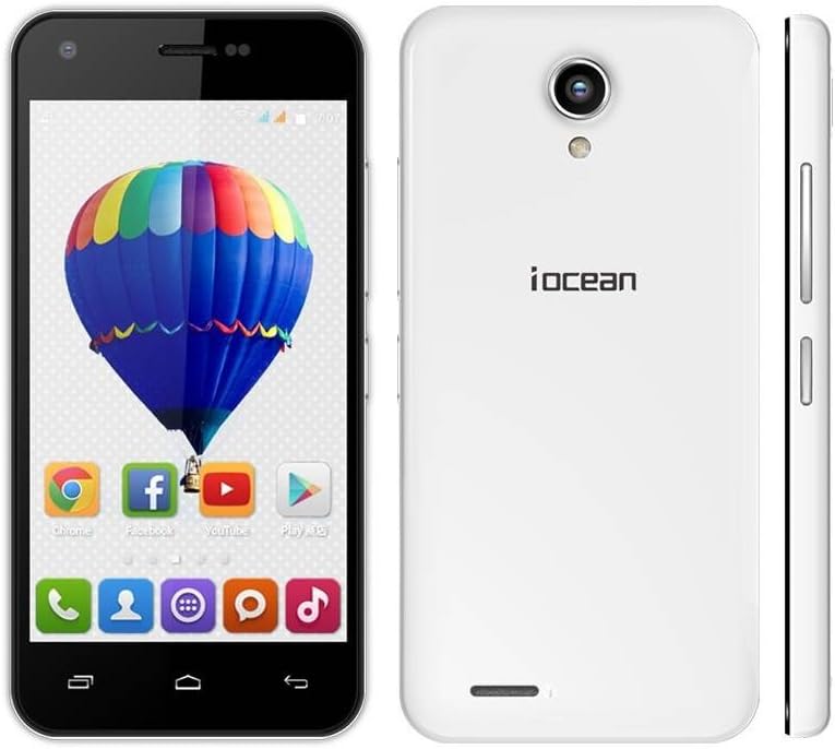 iocean X1 Unlocked WCDMA GSM 3G Smart Cell Phone Android 4.4 MT6582M Quad Core 4.5" IPS Screen Gesture Sensing Smart Wake Wet Touch 1GB RAM 8GB ROM 2MP 8MP Dual Cameras