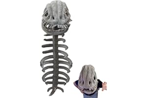 Dinosaur Skeleton Plush Costume, Wearable Dinosaur Skeleton Plush, Themed Skull Cosplay Props for Stage Performance Content