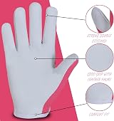 SAWANS Leather Gardening Gloves Women Men Thorn Proof Pink M (Pack of 1) view 3