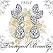 J.NINA Drop Earrings -Tranquil Beauty- Drop Dangle Earrings with Leaf-Shaped with Crystals, Ideal Jewelry Gift for Women