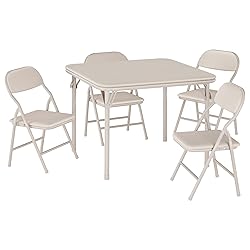 GarveeHome 5-Piece Kids Folding Table and Chairs