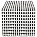 DII Halloween Tabletop, Harlequin Collection, Table Runner, 14x72, Black and Cream