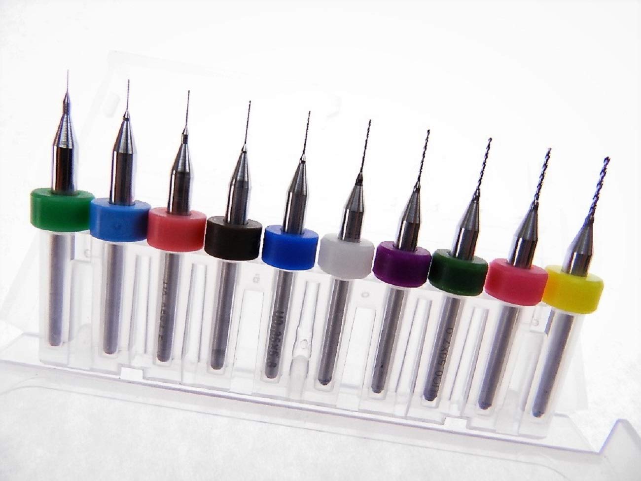 10pc Micro Drill Bits .15mm .2mm .25mm .3mm .35mm .4mm .45mm .5mm .6mm