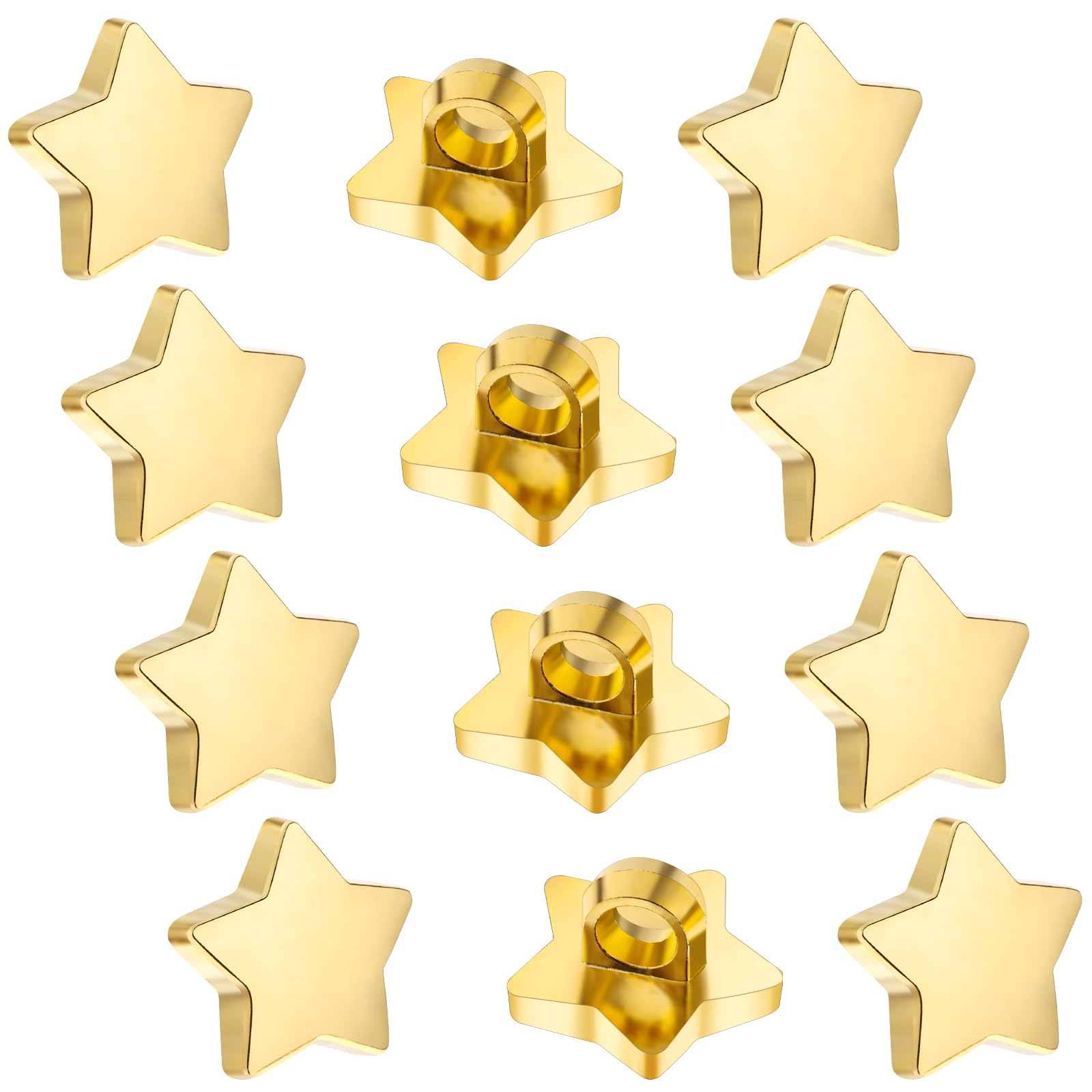 Photo 1 of 100 Pcs Star Buttons for Crafts,Mabor 1/2 inch Buttons for Crafts,Easy to Sew,Sufficient Quantity,Plastic Buttons,Decorative Buttons for Crafts Assorted Shapes,Small Buttons for Crafts