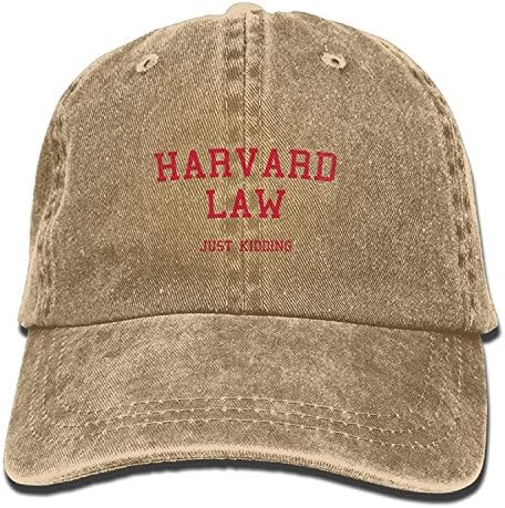 Harvard Law Just Kidding Adult Noveity Cowboy Cap