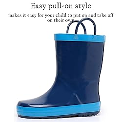 LANCDON Toddler Rain Boots for Boys and Girls