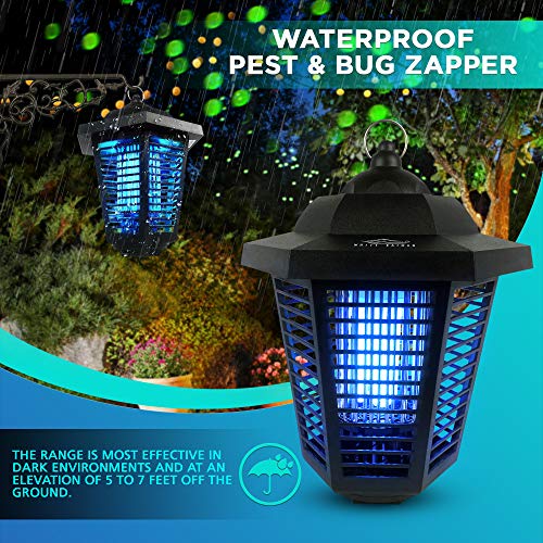 Electric Bug Zapper Outdoors Mosquito Lamp High Powered 2000 Volt