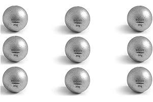 ECOFT Lead Free Fishing Weights Sinkers 10g-200g Coated Egg Sinkers Weights Oval Shape Assorted Sizes Bag and Fishing Weights Assortment Box Non-Lead Fishing Weights Saltwater Freshwater