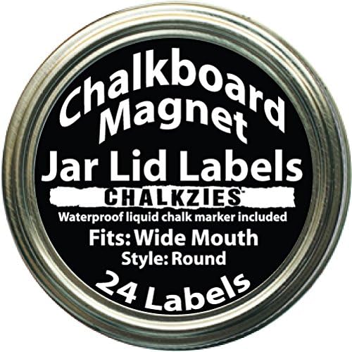 chalkzies pizarrn Imn Jar Lid etiquetas