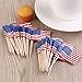 TINKSKY US Flag Picks American Flag Food Toothpicks Party Accessory Party Favors, Pack of 100