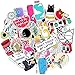 Water Bottle Sticker Decals Waterproof 45pcs,Cute Bumper and Laptop Stickers for Girls,Computer,Car,Skateboard, Luggage,Snowboard[Not Random]