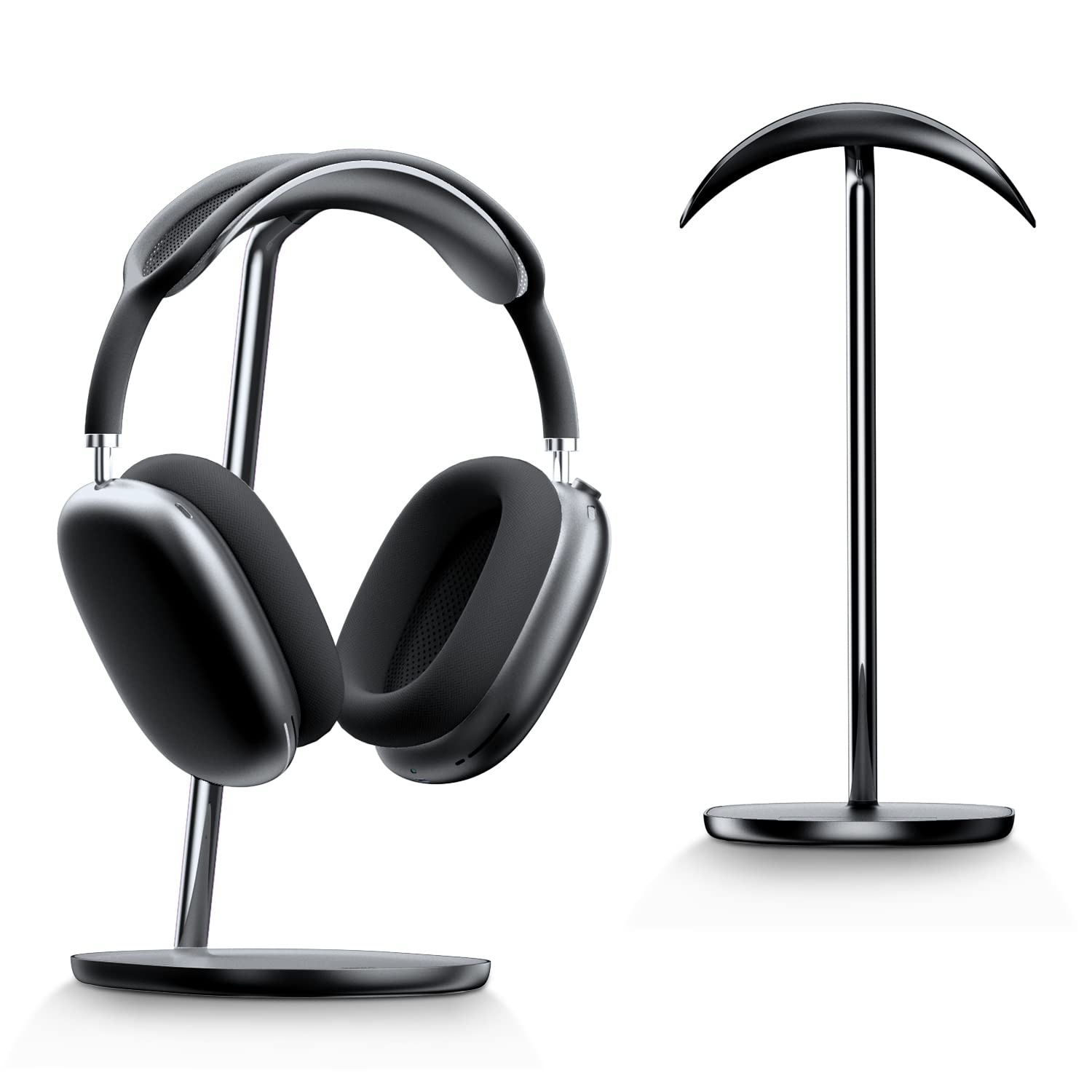Photo 1 of BENKS Desktop Headphone Stand Universal Headset Holder Hanger Mount with Protective Silicone Pad, Gaming Headset Accessories, Compatible with AirPods Max, Beats, Bose, Sony and so on(Black)