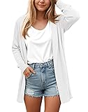 VIISHOW Off White Open Front Cardigan Sweaters for