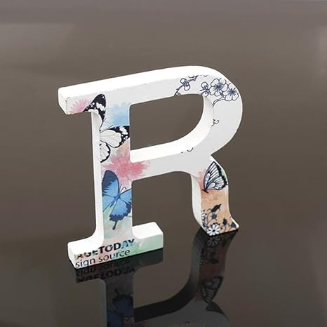 Decoracion Para El Hogar 26 Madera Letras Del Alfabeto Colgante De