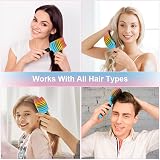 URAQT Hair Brush Boar Bristle Paddle for Women Soft Massage Detangle view 6