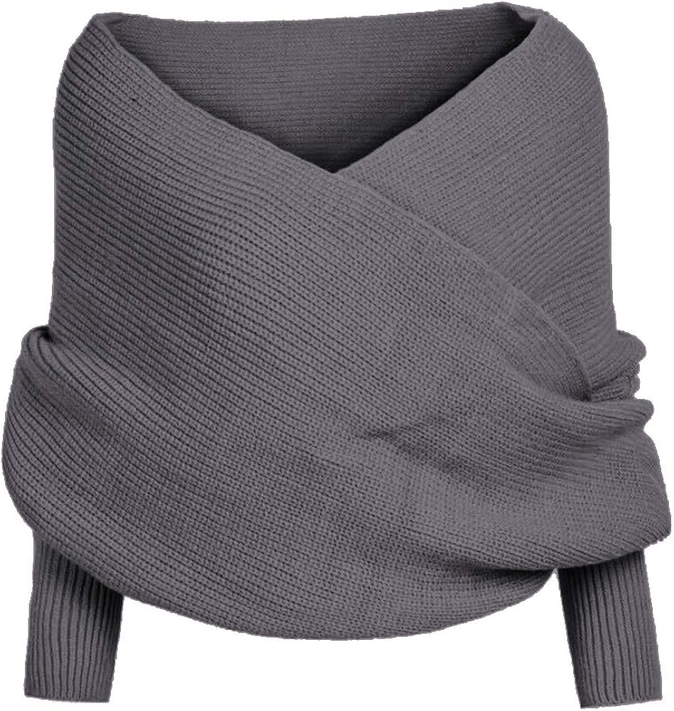 Sweater shawl wrap with sleeves Clearance