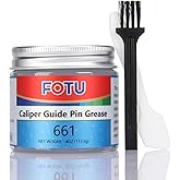 FOTU 661 High Temp Ceramic Brake Caliper Grease - Lubricant for Sliding Pin/Pad, Anti-Seize & Noise Reduction, Universal Fit 