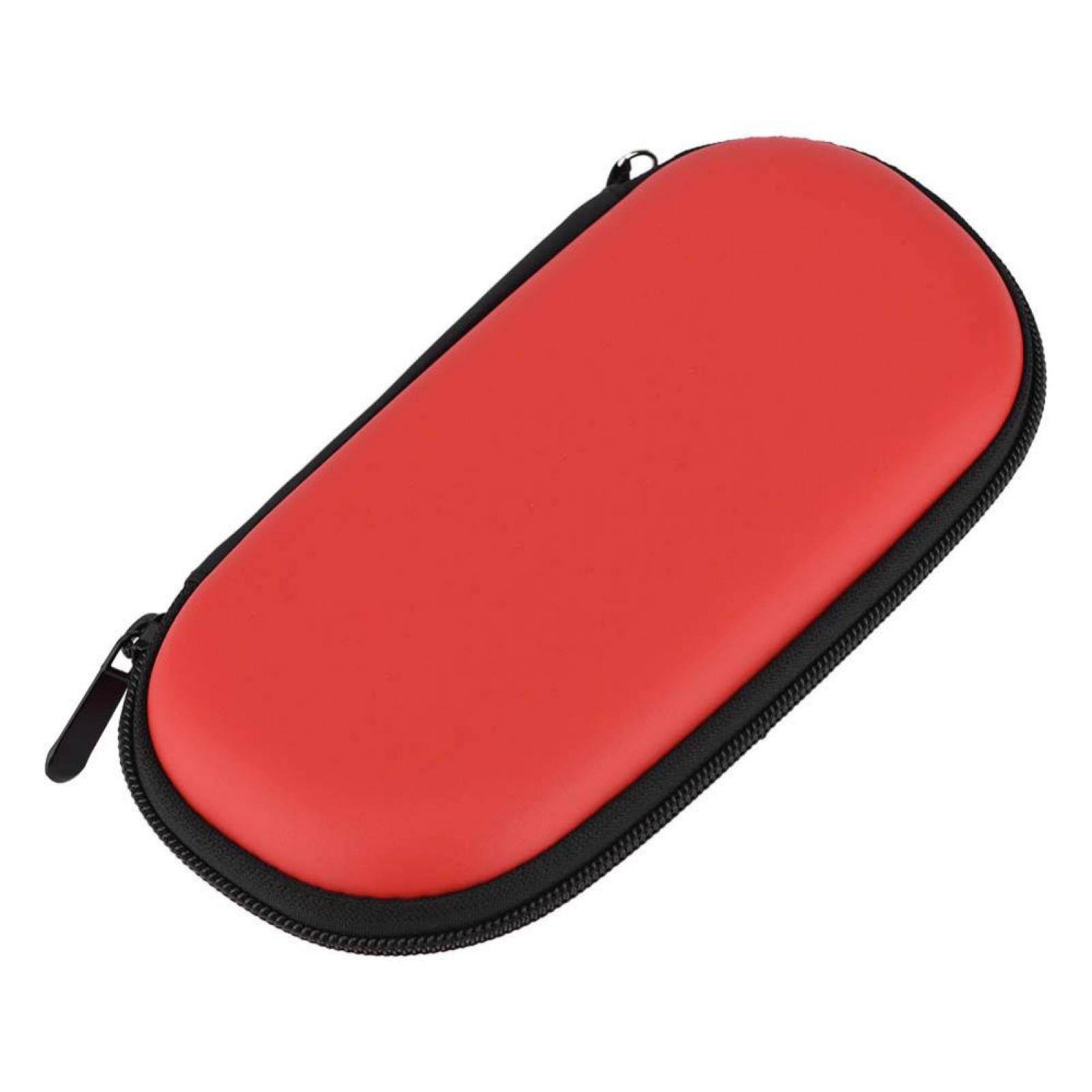 Heayzoki Protective Hard Carrying Case Cover Pouch, Shockproof Hard Case Cover Carry Pouch Travel Bag for Sony PS Vita, with built in game storage(Red)