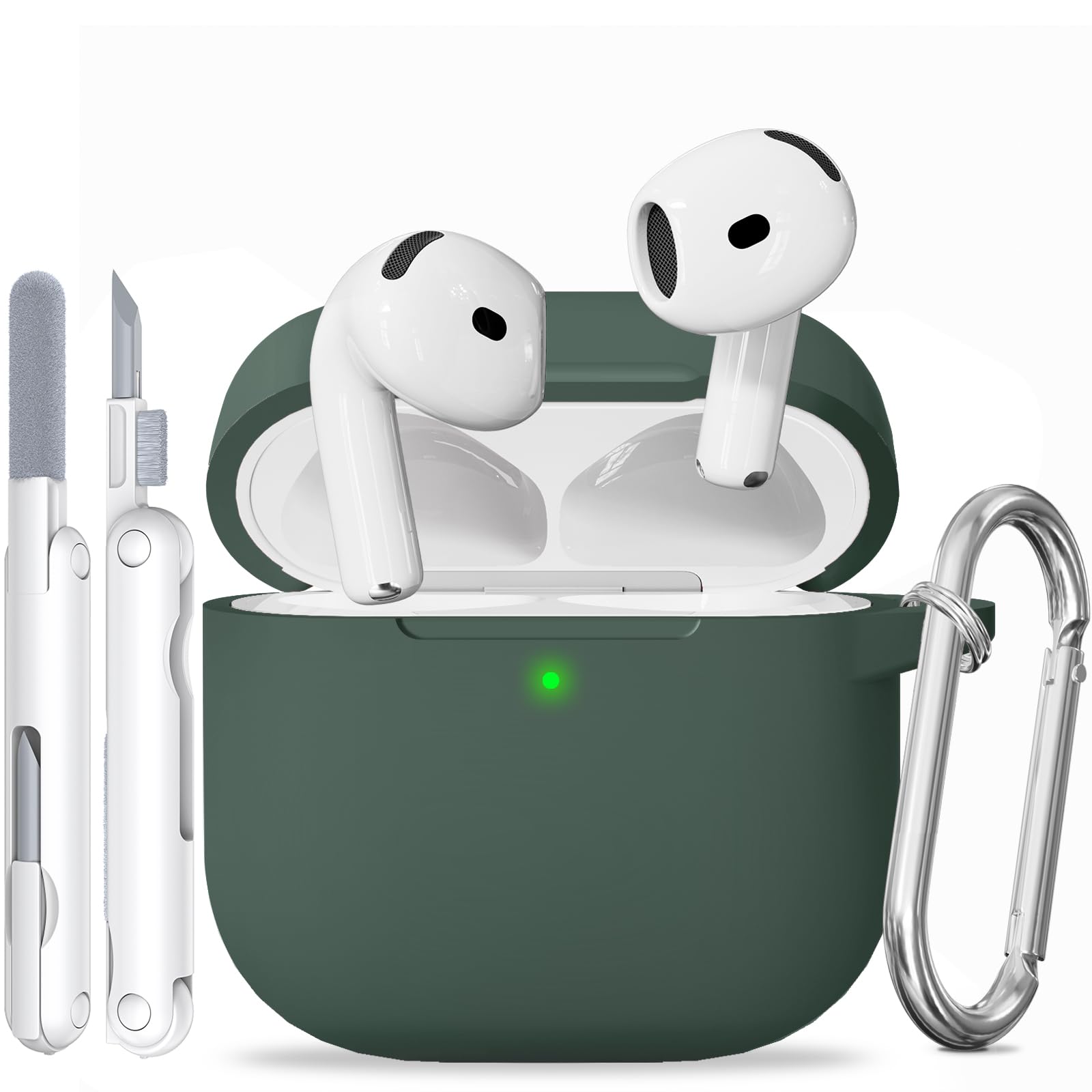 for AirPods 4 Case, Soft Silicone Protective Case