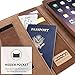 iPad Air 2 Case, Snugg Executive Brown Leather Smart Case Cover Apple iPad Air 2 Protective Flip Stand Cover with Auto Wake/Sleep