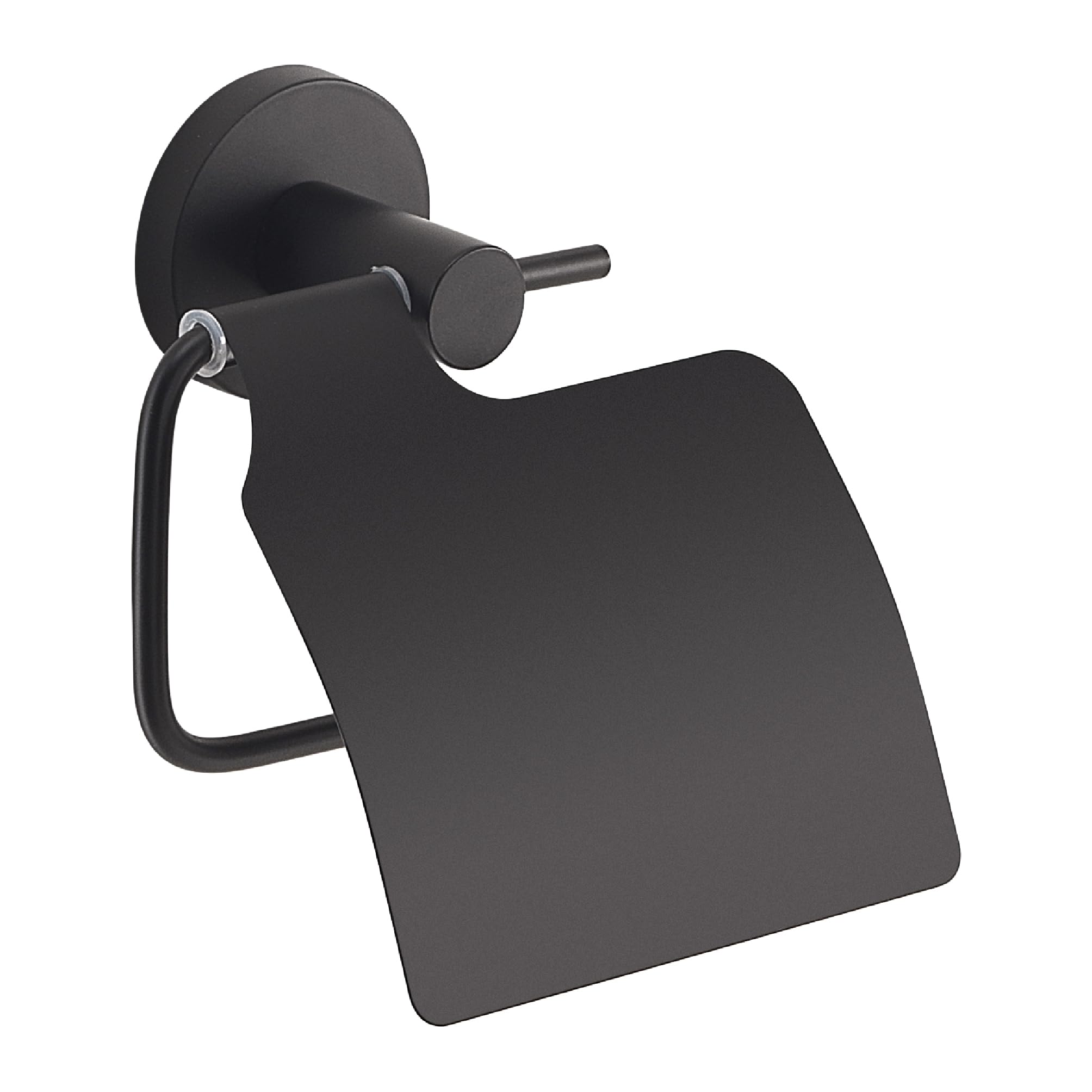 Gedy Paper Holder with Lid Felce Plus Matte Black