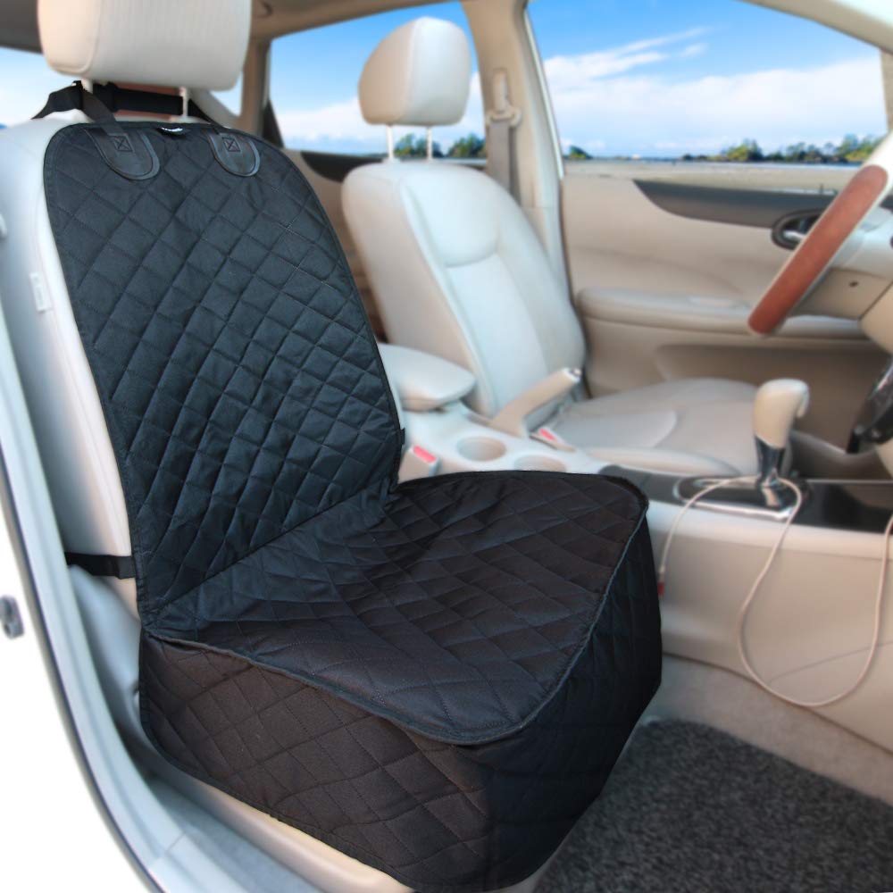 Vailge Water Resistant, Nonslip Dog Seat Cover - Washable, Scratch Proof, Fits Trucks, Cars, SUV - Black, One Size