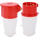 16A 5Pin Industrial Plug Coupler, 3 Phase IP44 Waterproof Industrial Socket, 220-380V/240-415V Electrical Auxiliary Materials the 220 volt plug 16a 3 phase industrial plug