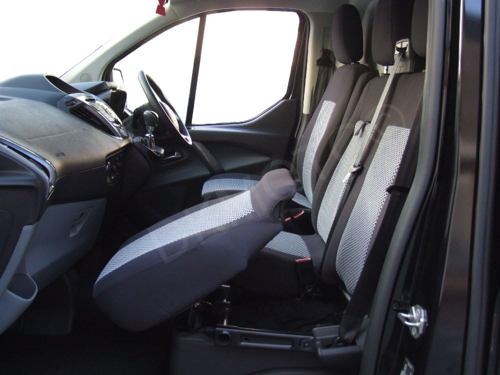 Dkmoto 541P2 Tailored Van Seat Cover with Fold Down Table, Light Blue - Image 5