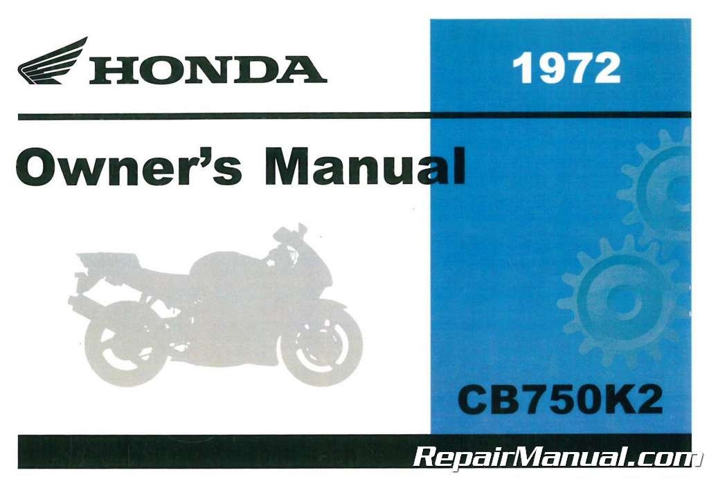 1972 Honda Cb750k2 Motorcycle Owner Manual By Author Amazon Com Books