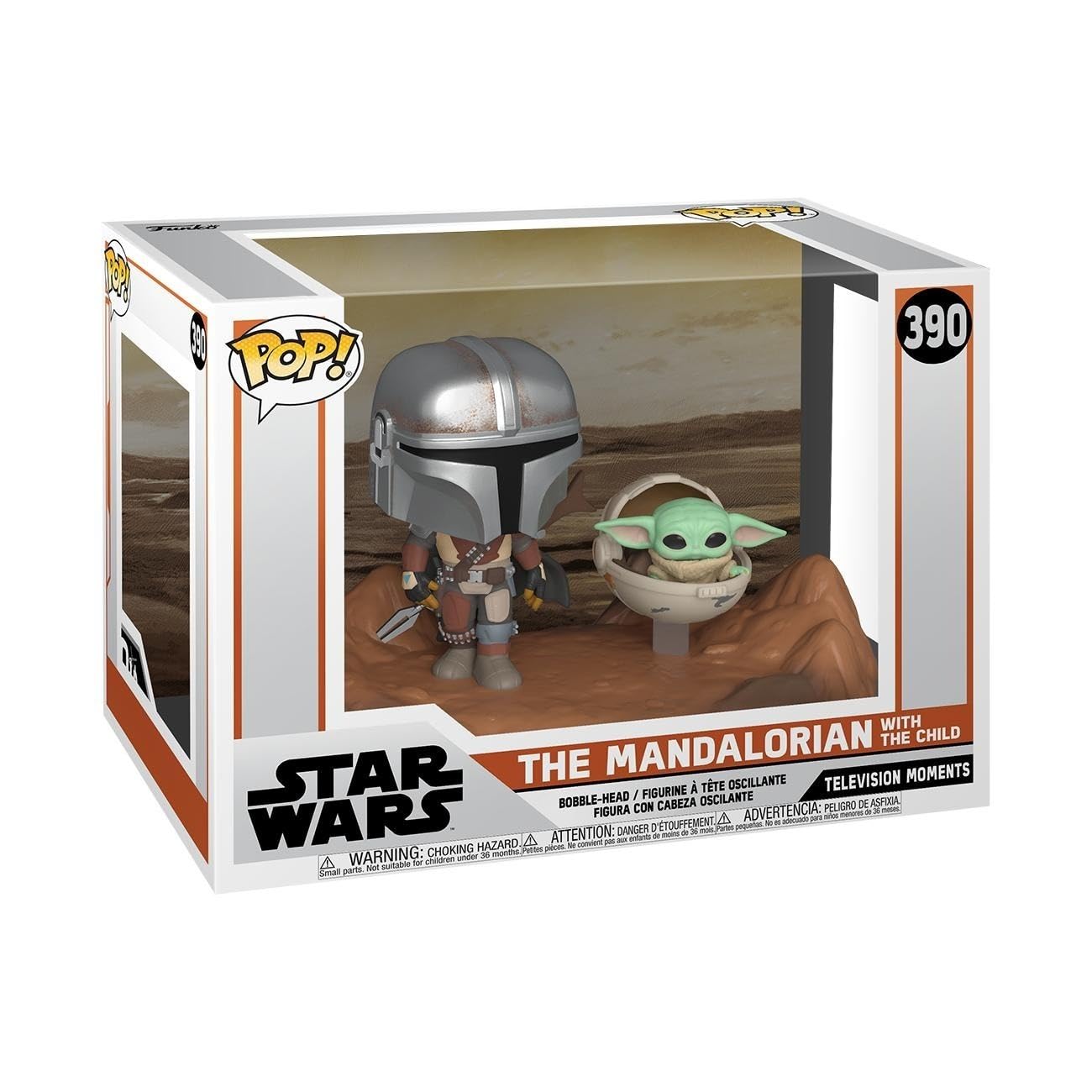 Photo 1 of Funko Pop! Star Wars Moment: The Mandalorian - The Mandalorian with The Child