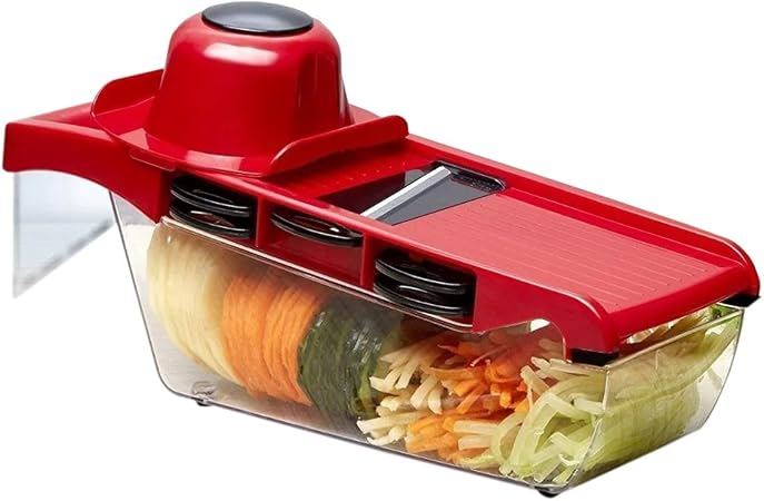 Mandoline Slicer Nicer Fatiador Cortador De Legumes 6 Em 1 | Amazon.com.br