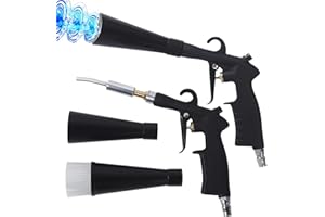 RESUOOP Tornador Car Cleaning Gun - High Pressure Air Gun for Automotive Detailing, Professional Tornado Air Gun for Car Interior & Exterior Cleaning, Air Compressor Powered Blow Gun with Brass Nozzle