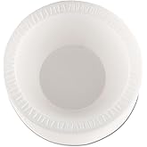 Dart 12BWWCR 10-12 oz White Unlaminated Foam Bowl (Case of 1000)