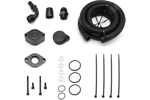 Vkinman CCV Reroute Engine Ventilation Kit Replacement for Ford F Series 450 Super Duty 6.7 Power Stroke Diesel Turbo 2011-20