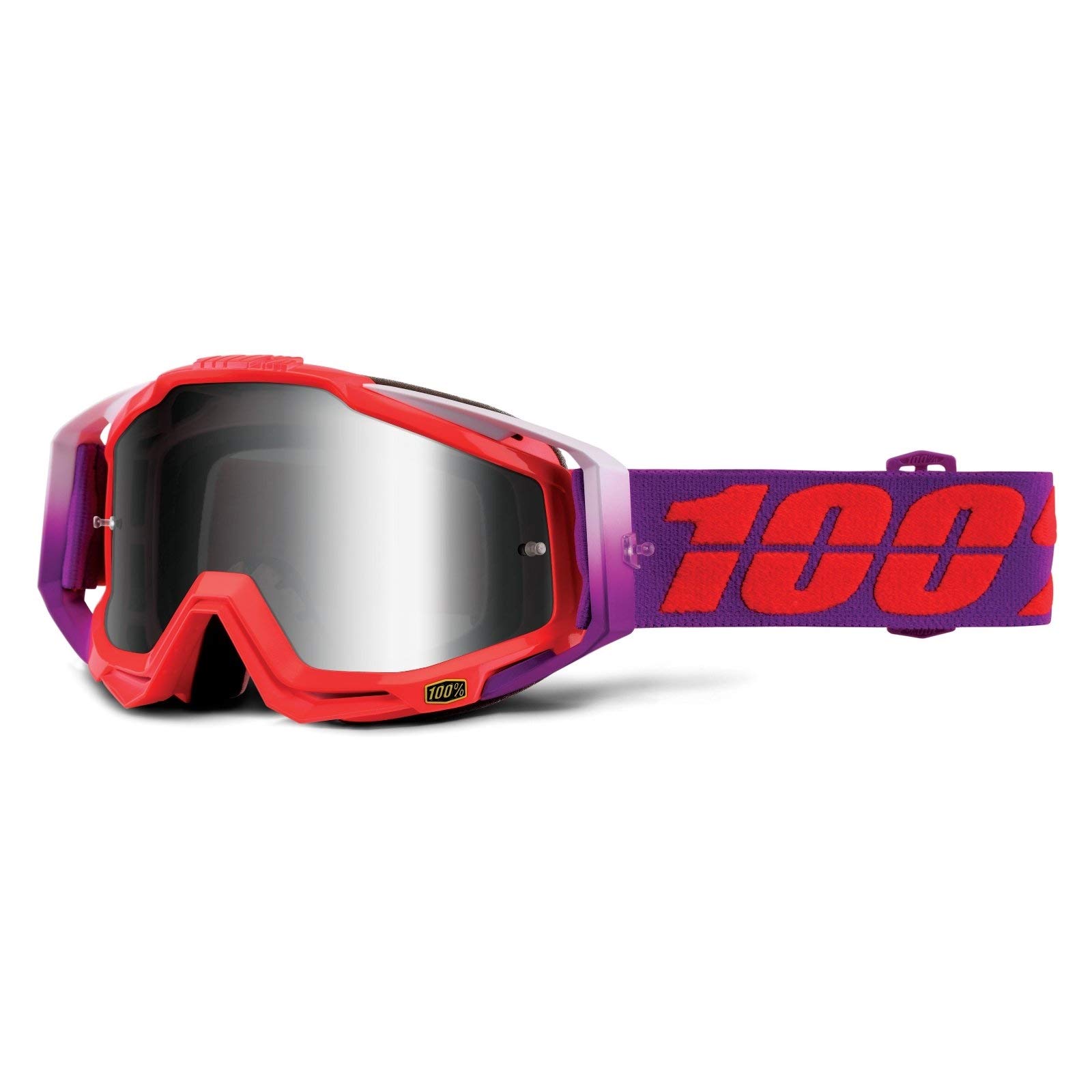 100% Racecraft Unisex Adult Mountain Bike Mask, Red/Purple